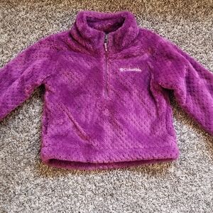 Columbia purple 3T half zip sweater